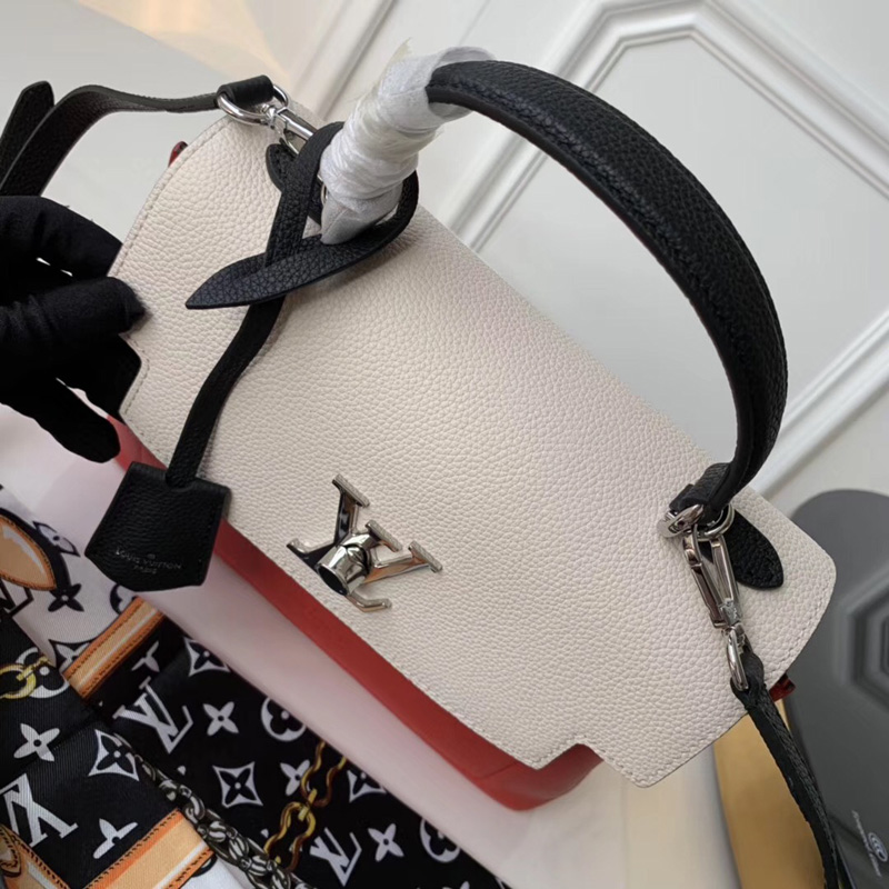 M53950 LV LOCKME EVER BB 手袋 2019 秋季新款女包 紅配白