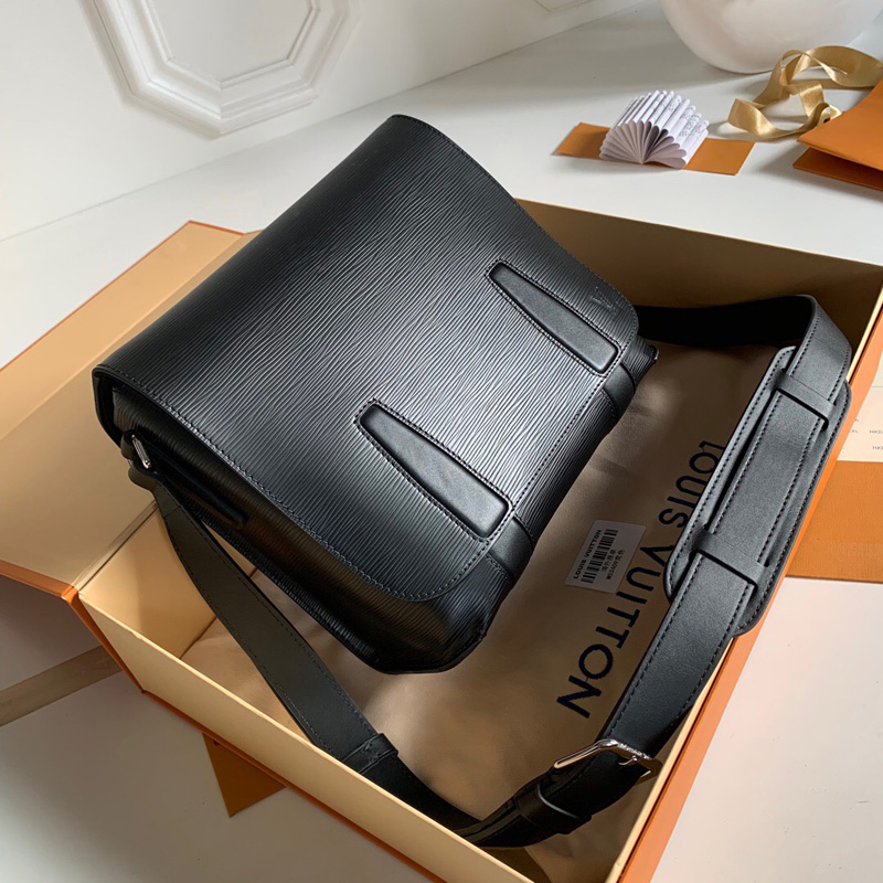 M53409 LV Harington Messenger手袋 LV全皮男包 LV郵差包 黑色