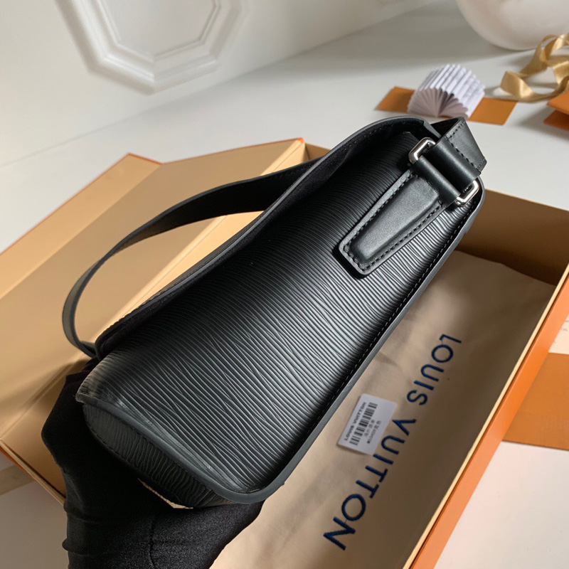 M53409 LV Harington Messenger手袋 LV全皮男包 LV郵差包 黑色