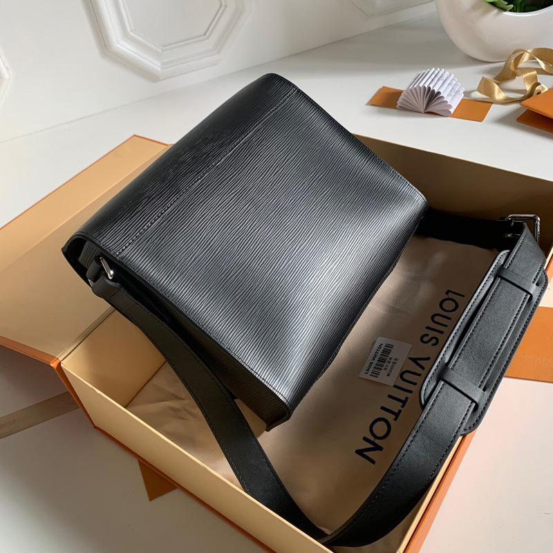 M53409 LV Harington Messenger手袋 LV全皮男包 LV郵差包 黑色