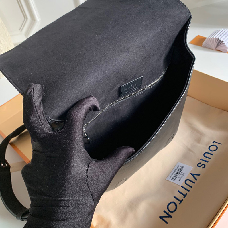 M53409 LV Harington Messenger手袋 LV全皮男包 LV郵差包 黑色