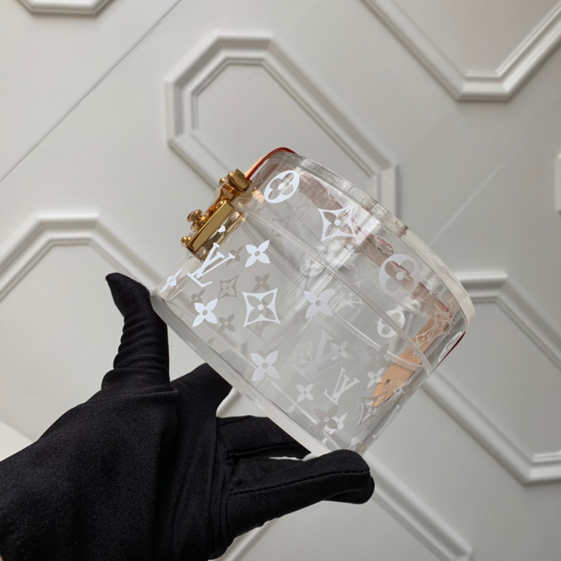 GI0203 LV Scott 收納盒 LV透明裝飾珠寶盒 白色