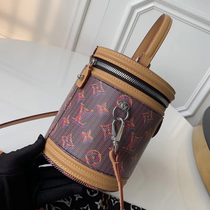 M55457 LV CANNES 手袋 LV Pop 印花化妝盒 LV圓筒包 粉色