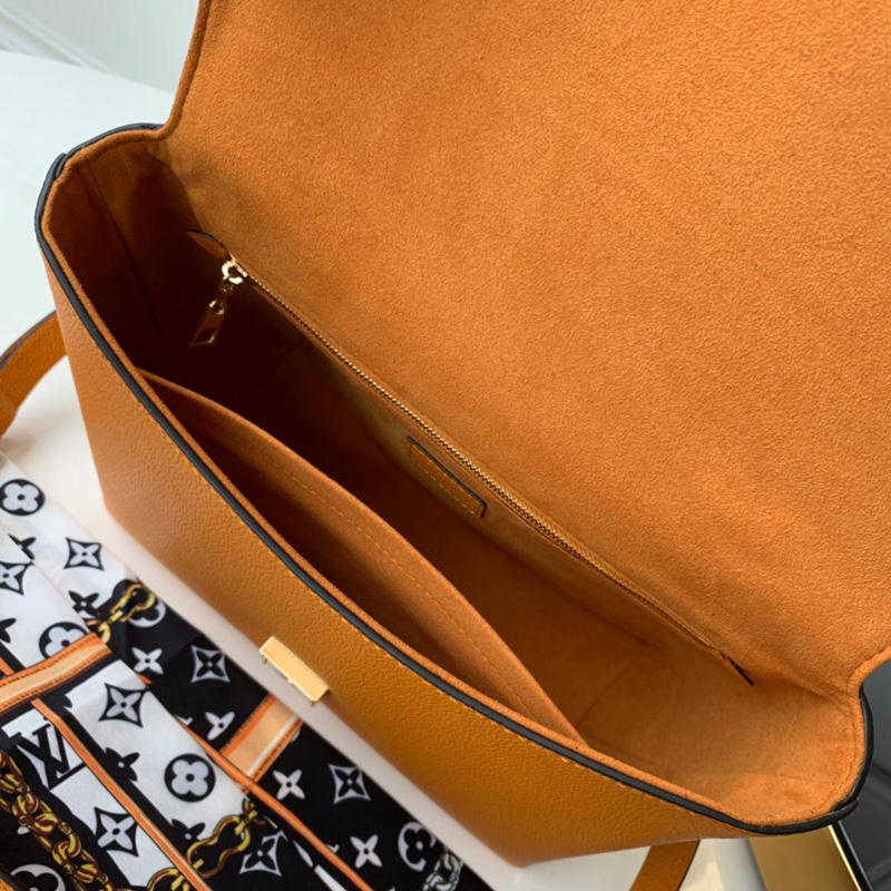 M55214 LV Volta 手袋 2019新款 LV全皮女包 橙色