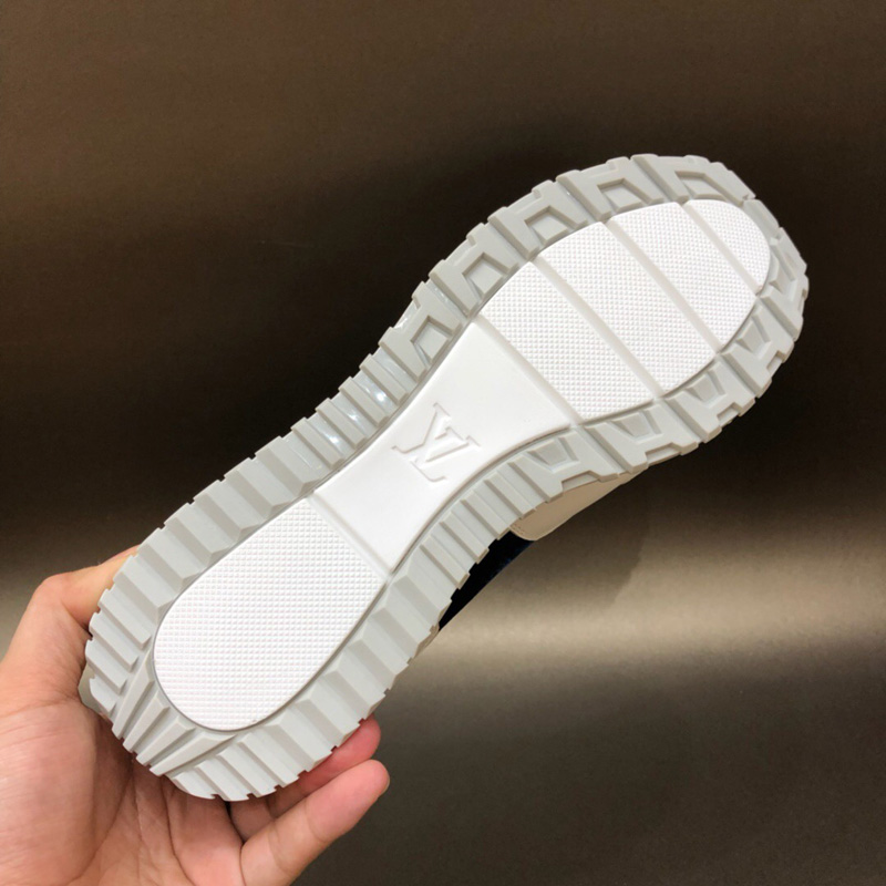 1A5ASF LV RUN AWAY 運動鞋 Vuitton 標識印花男鞋 藍色