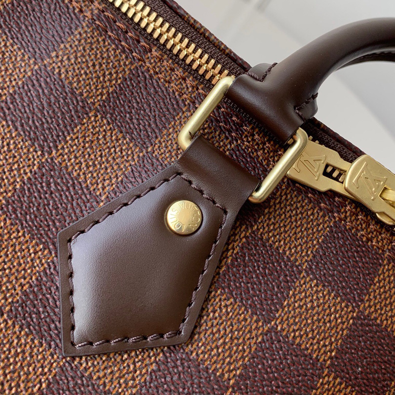 N41366 LV Speedy 35 手袋 (配肩帶) Damier Ebene 帆布女包 LV枕頭包