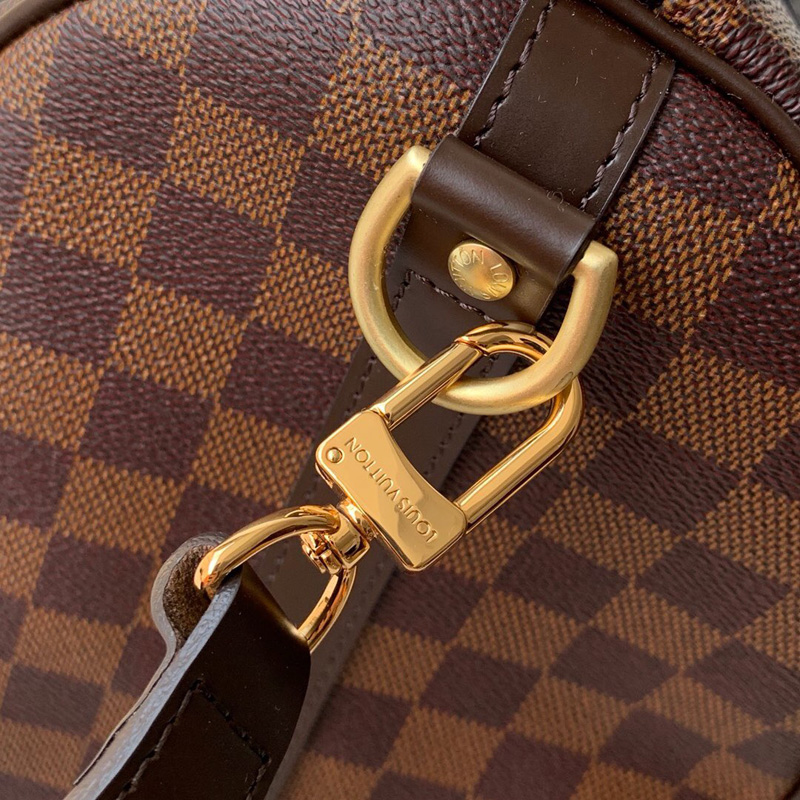 N41366 LV Speedy 35 手袋 (配肩帶) Damier Ebene 帆布女包 LV枕頭包