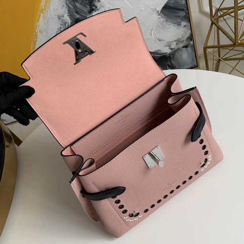 M53952 LV LOCKME EVER BB 手袋 LV小牛皮花卉手提單肩包