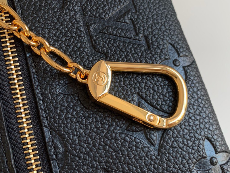 M60633 LV鑰匙包 Monogram Empreinte皮革零錢包 黑色