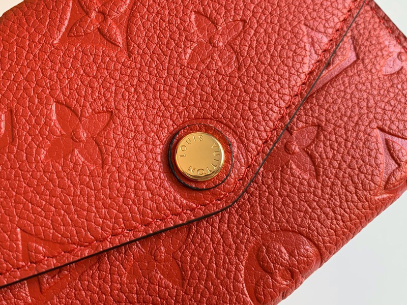 M60633 LV鑰匙包 Monogram Empreinte皮革零錢包 橙色