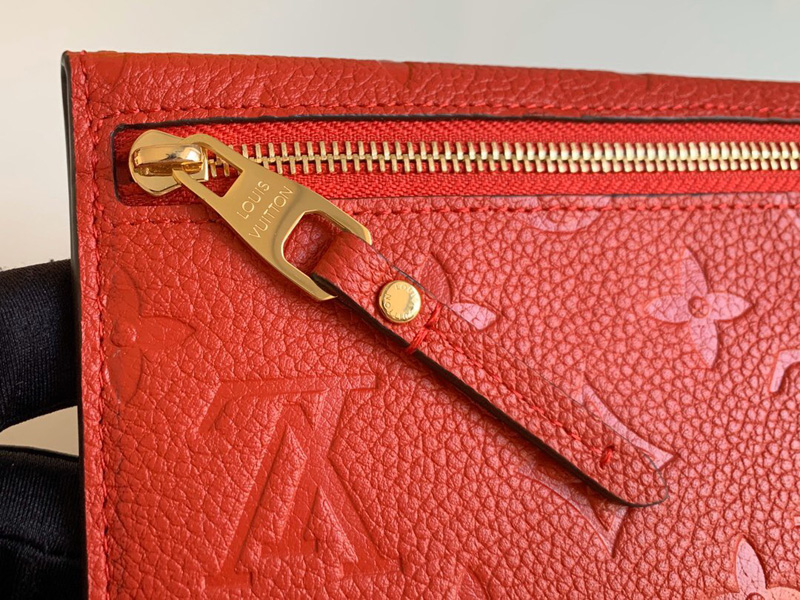 M60633 LV鑰匙包 Monogram Empreinte皮革零錢包 橙色