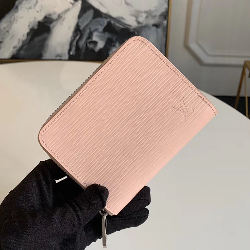 M61206 LV ZIPPY 拉鏈零錢包 Epi皮革 LV短款拉鏈錢夾 粉色