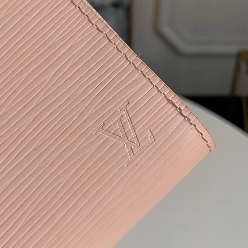 M61206 LV ZIPPY 拉鏈零錢包 Epi皮革 LV短款拉鏈錢夾 粉色