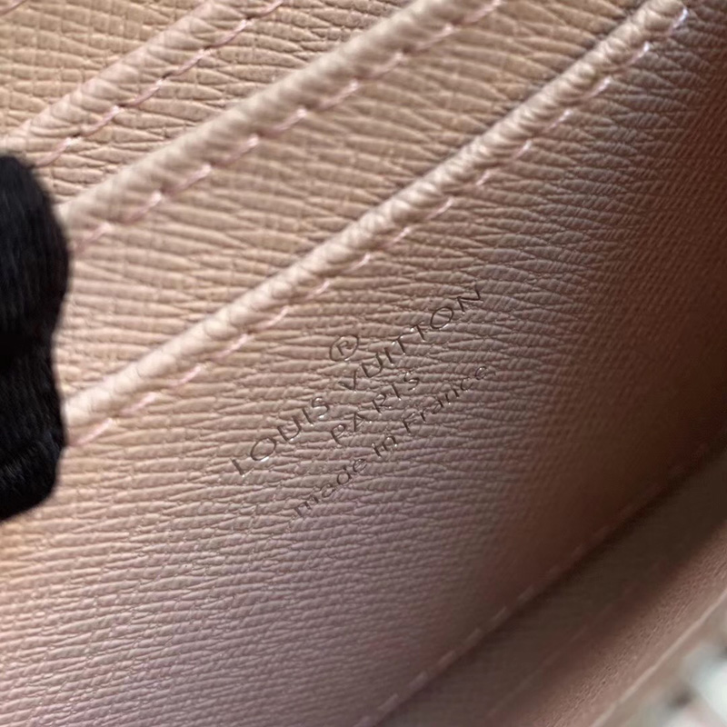 M61206 LV ZIPPY 拉鏈零錢包 Epi皮革 LV短款拉鏈錢夾 粉色