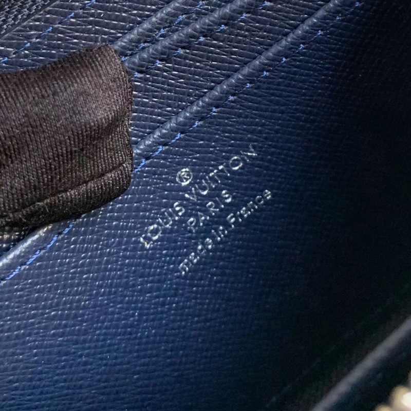 M60384 LV ZIPPY 拉鏈零錢包 Epi皮革 LV短款拉鏈錢夾 藍色