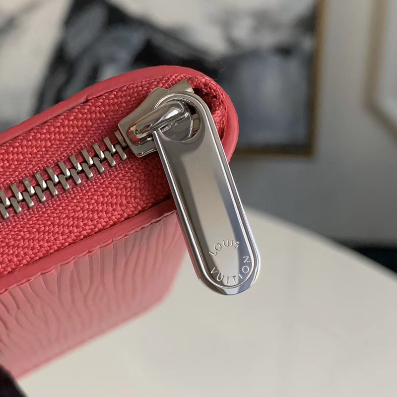 M62579 LV ZIPPY 拉鏈零錢包 Epi皮革 LV短款拉鏈錢夾 桃紅