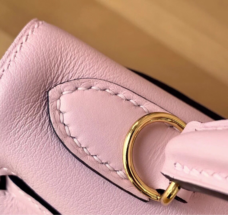 Hermes Kelly系列 愛馬仕凱莉包 純手工定制版 25cm swift平紋 櫻花粉