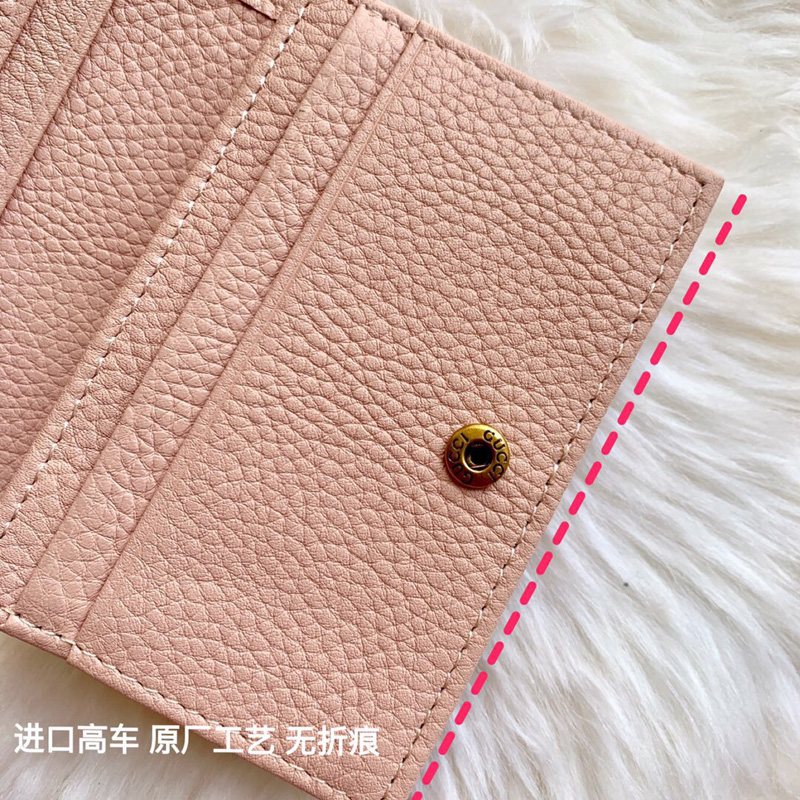 460185 Gucci Animalier系列卡包 Gucci卡包 Gucci零錢夾 淺粉