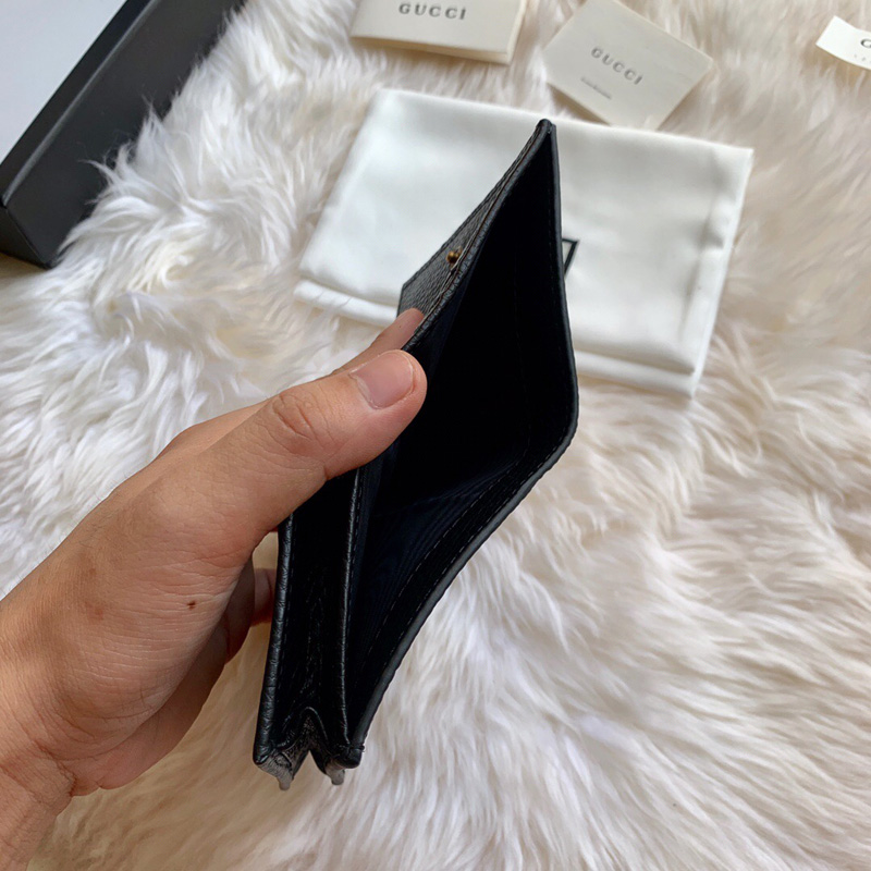 460185 Gucci Animalier系列卡包 Gucci卡包 Gucci零錢夾 黑色