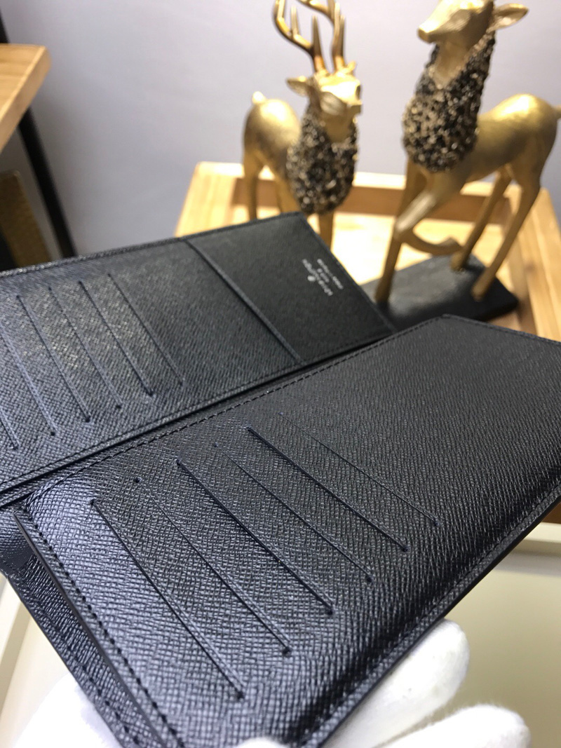 M60622 LV 路易.威登 Brazza 黑色Epi皮革錢包 LV全皮錢包 LV錢夾