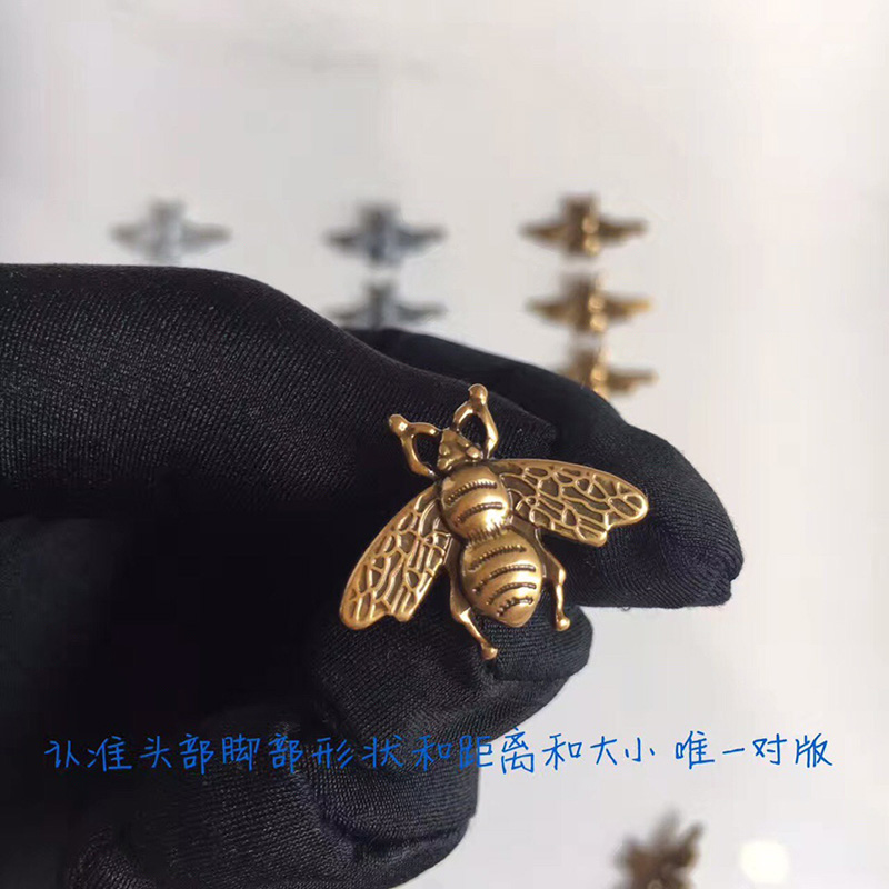 460185 Gucci Animalier系列卡包 小蜜蜂短款錢包 黑色