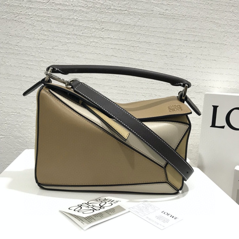 322 LOEWE羅意威 Puzzle Bag 羅意威幾何包 奶茶色