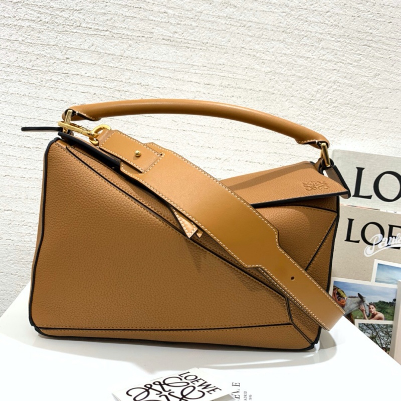 322 LOEWE羅意威 Puzzle Bag中號 羅意威幾何包 焦糖色