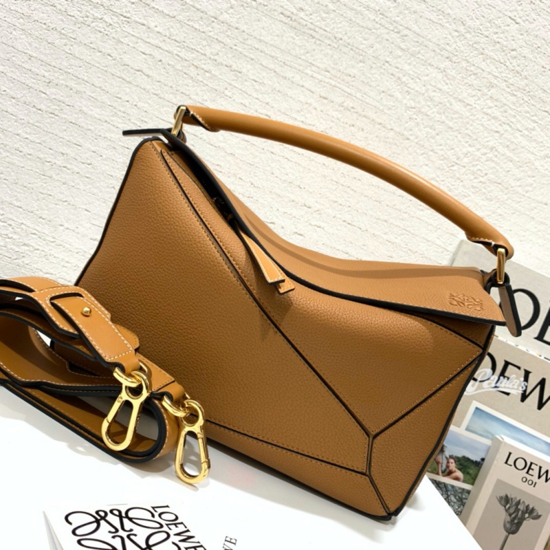 322 LOEWE羅意威 Puzzle Bag中號 羅意威幾何包 焦糖色