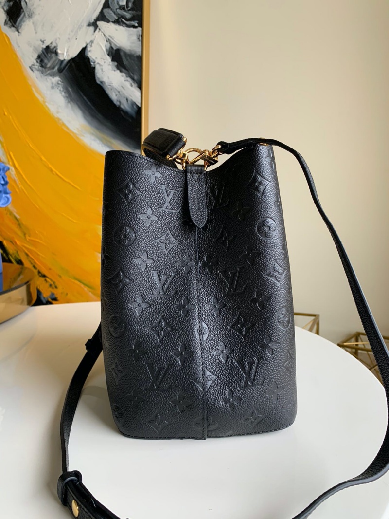 M45256 LV NEONOE 中號手袋 Monogram Empreinte 壓紋皮革女包 黑色