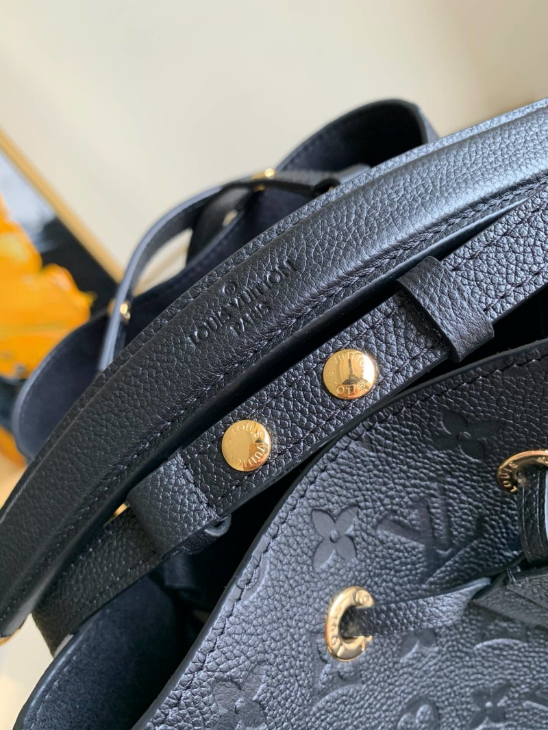 M45256 LV NEONOE 中號手袋 Monogram Empreinte 壓紋皮革女包 黑色