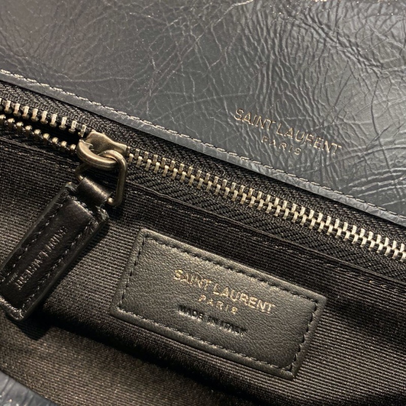 498894 YSL圣羅蘭 Niki medium 28中號 進口原廠皮 藍灰色