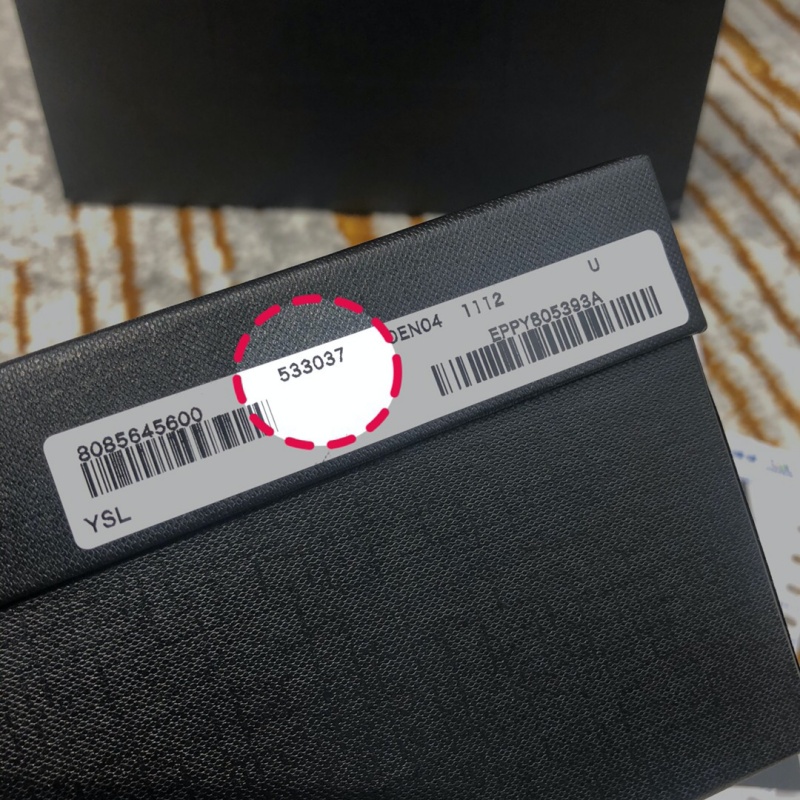 533037 YSL圣羅蘭 Niki baby 迷你復古褶皺真皮包 深灰色