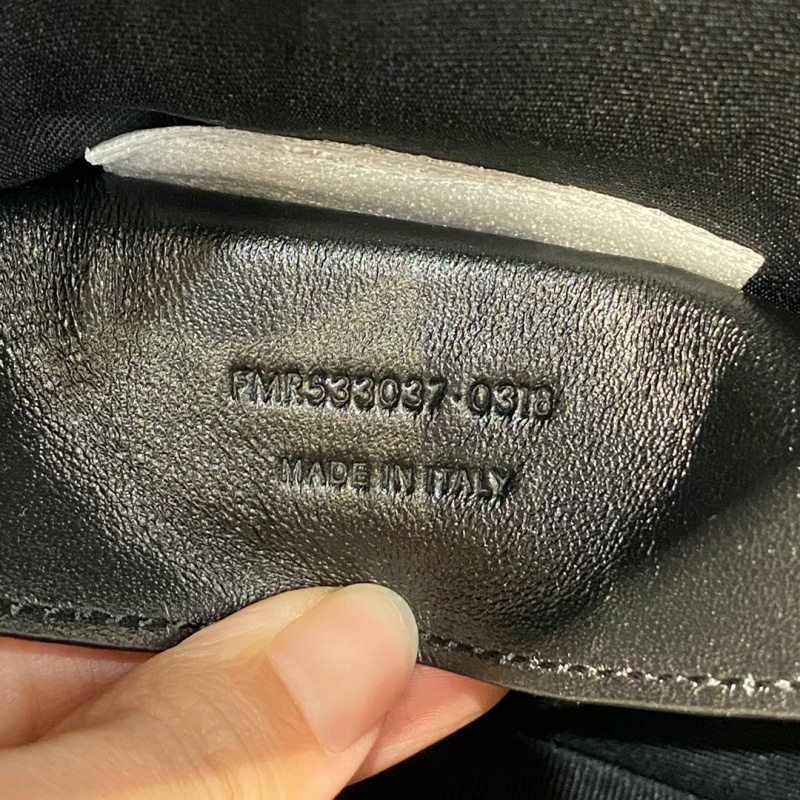 533037 YSL圣羅蘭 Niki baby 迷你復古褶皺真皮包 藏藍色