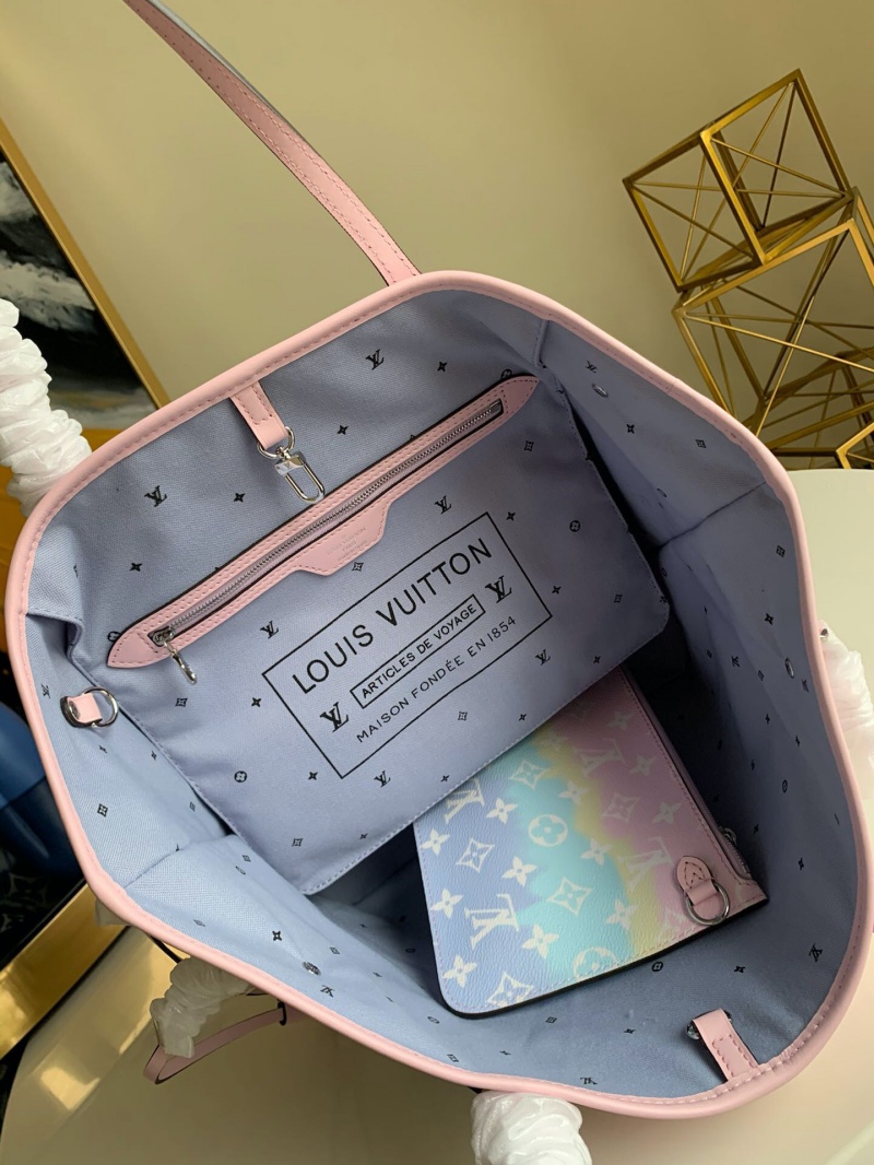 M45270 LV NEVERFULL 中號手袋 2020新款日本絞染工藝女包 粉色