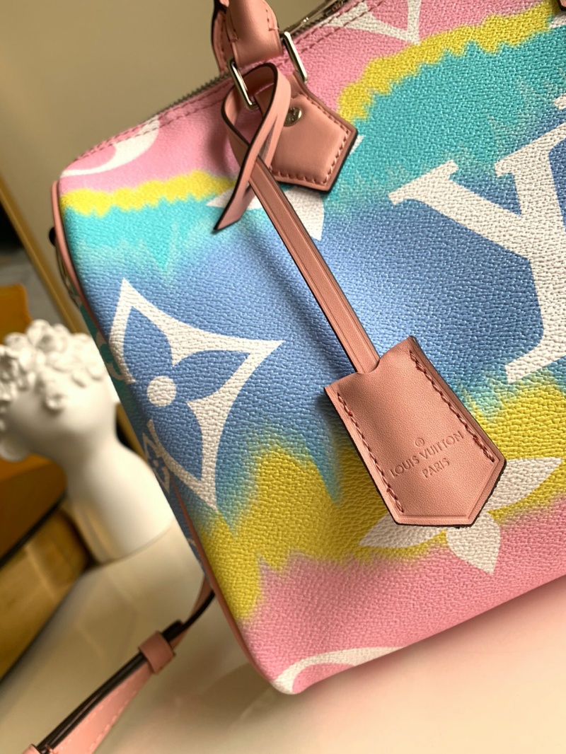 M45123 LV SPEEDY BANDOULIERE 30 手袋 日本絞染工藝女包 粉色