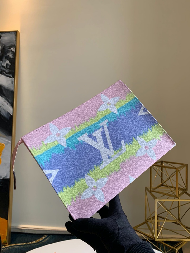 M69137 LV ESCALE 26 盥洗袋 2020新款日本絞染工藝女包 粉色