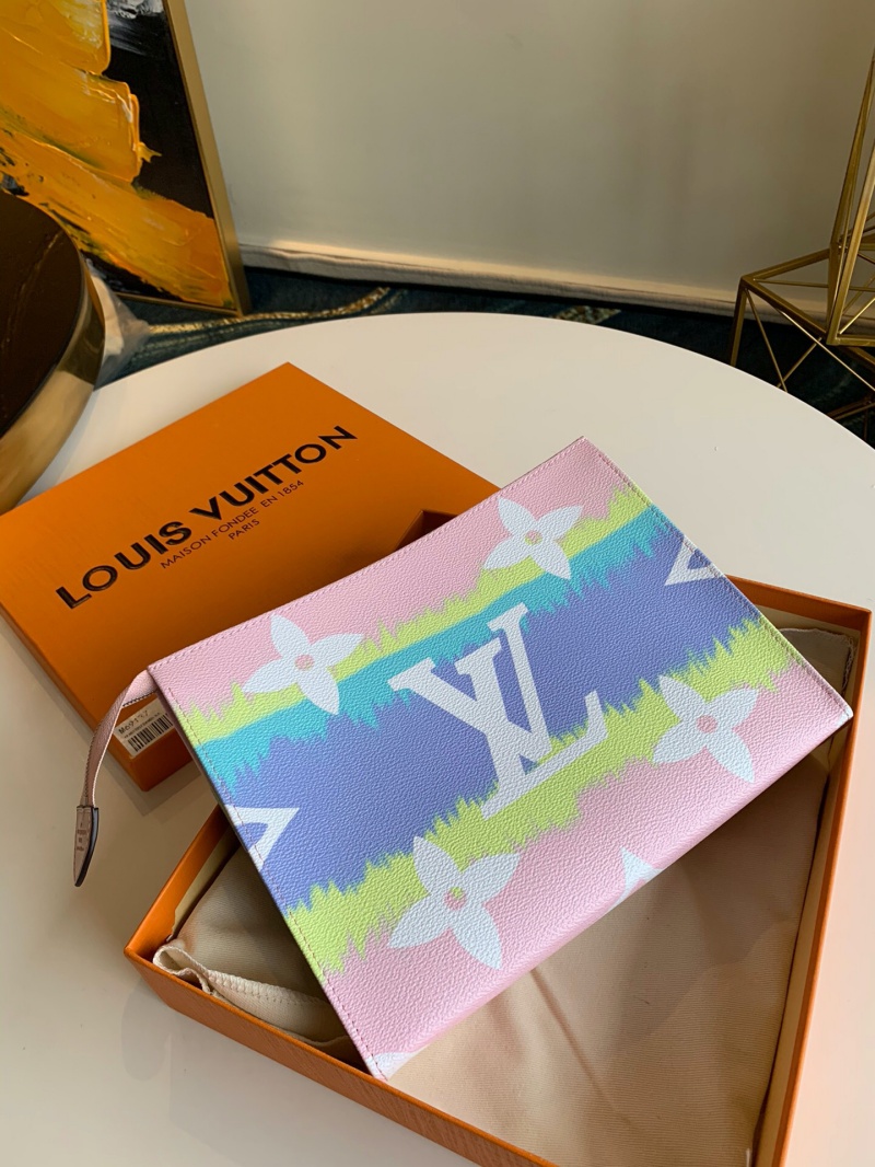 M69137 LV ESCALE 26 盥洗袋 2020新款日本絞染工藝女包 粉色