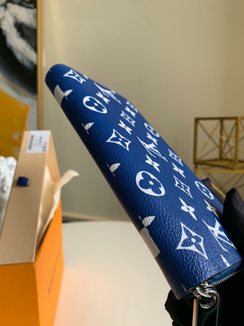 M68841 LV ESCALE ZIPPY 錢夾 絞染系列拉鏈錢包 藍色