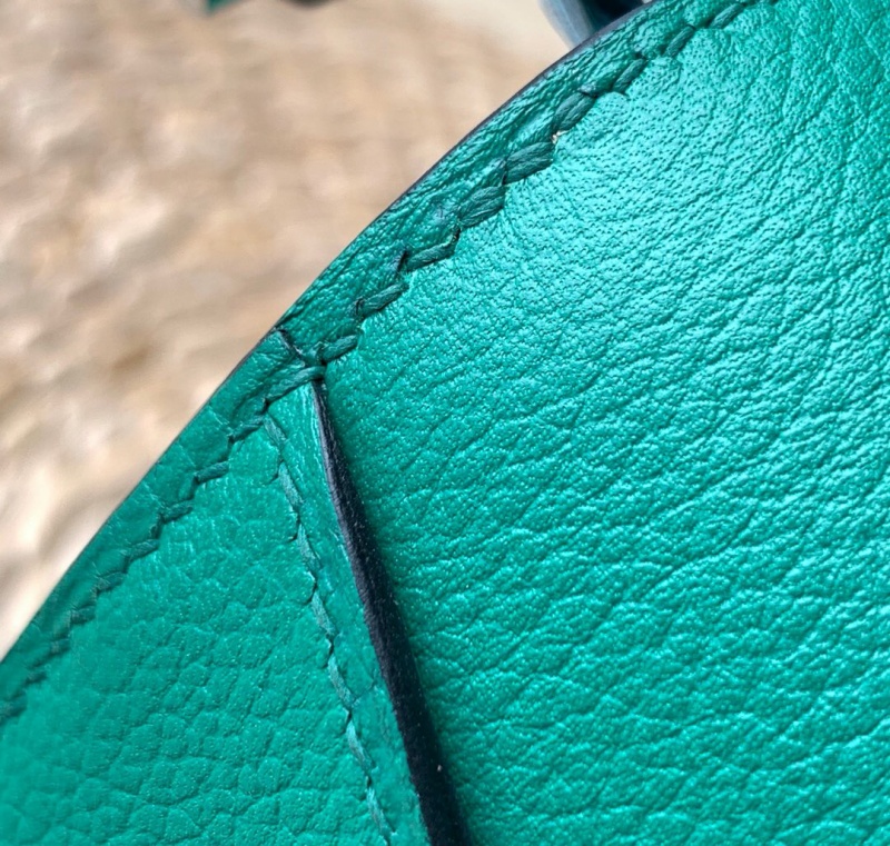 愛馬仕豬鼻子包 Hermes roulis mini系列 純手工定制版 綠色