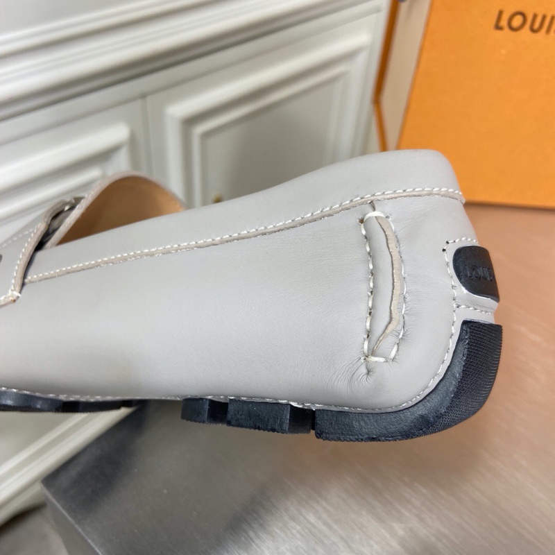 1A4P0X LV MONTE CARLO 便鞋 小牛皮平紋豆豆鞋 樂福鞋 白色
