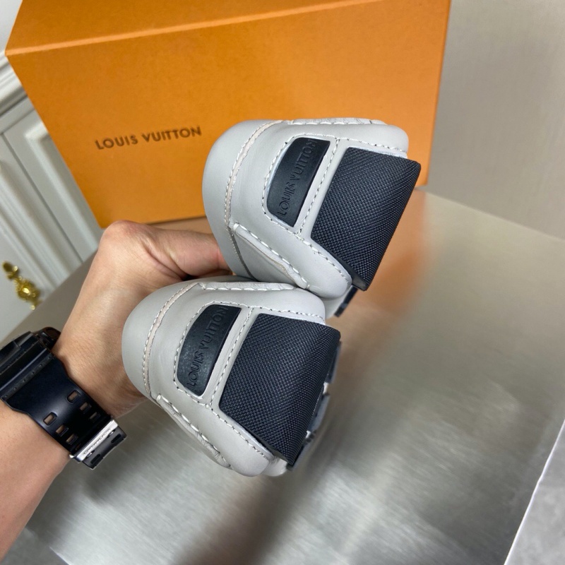 1A4P0X LV MONTE CARLO 便鞋 小牛皮平紋豆豆鞋 樂福鞋 白色