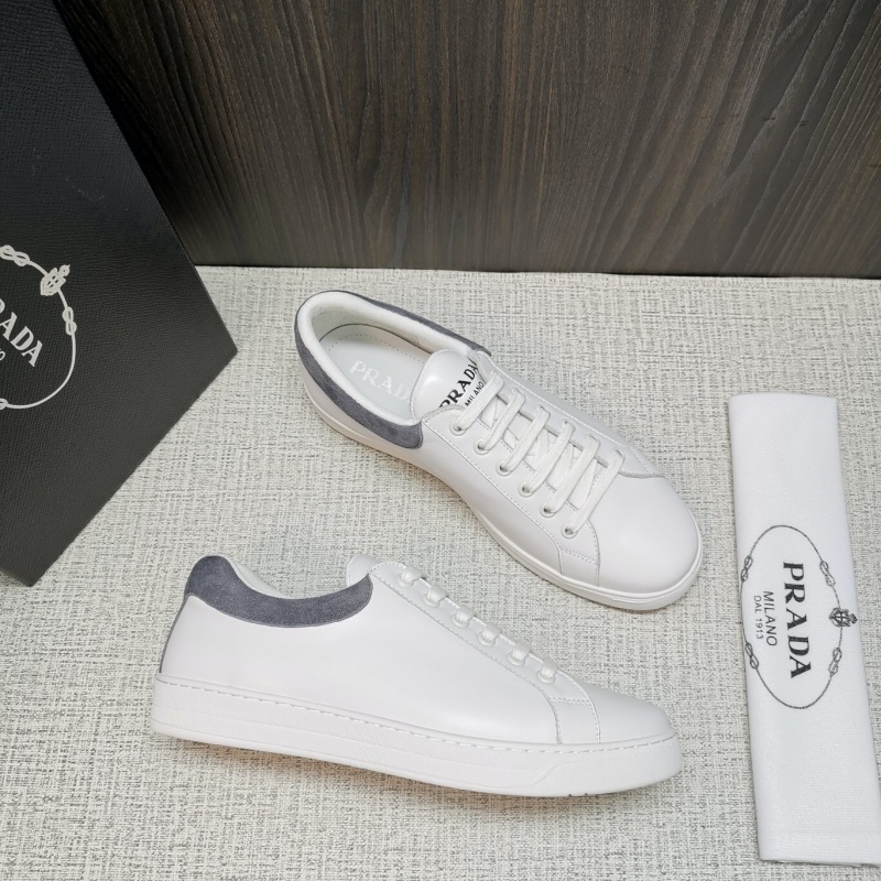 4E3544 Prada2020新款男鞋 Prada皮革運動鞋 普拉達小白鞋 休閑板鞋