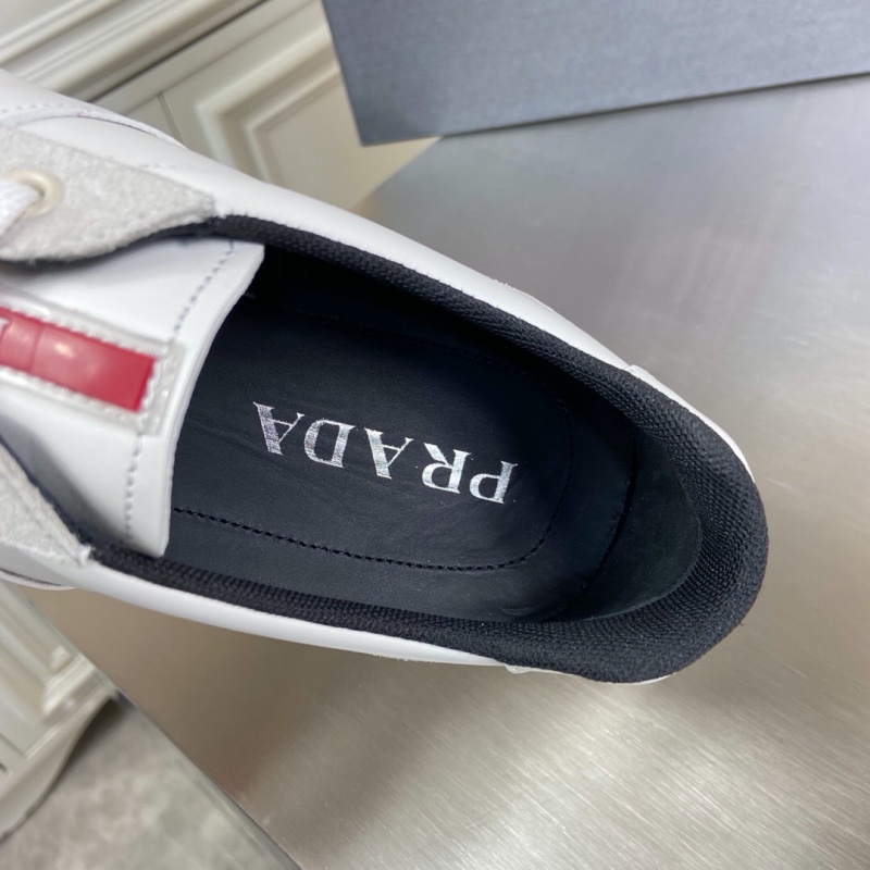 4E3463 Prada皮革和織物運(yùn)動(dòng)鞋 普拉達(dá)2020新款休閑運(yùn)動(dòng)鞋 白色