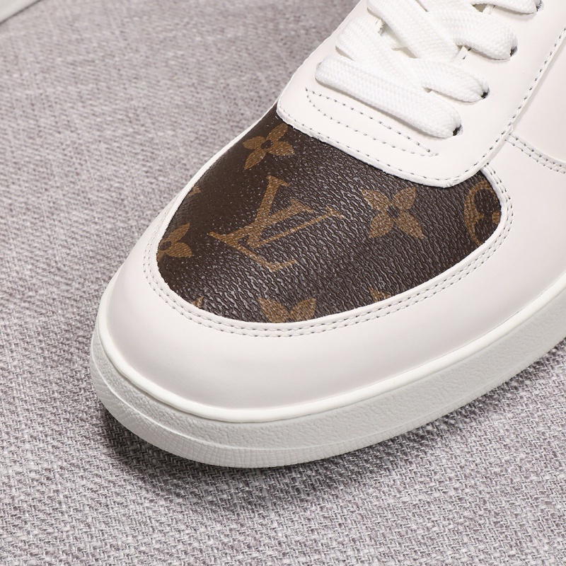 1A3MI2 LV Rivoli 運動鞋 平紋小牛皮配Monogram帆布男鞋 白色