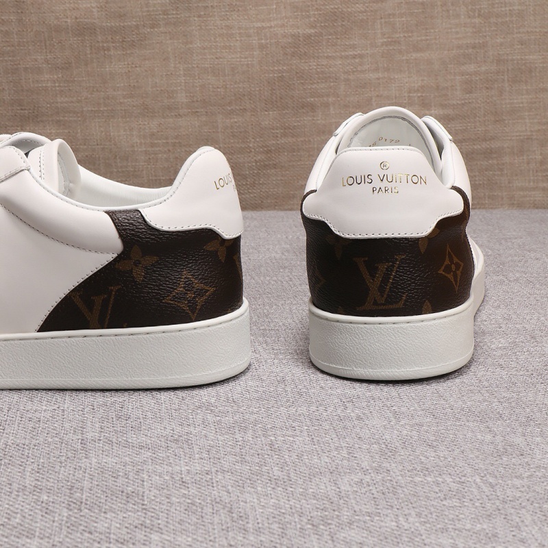 1A3MI2 LV Rivoli 運動鞋 平紋小牛皮配Monogram帆布男鞋 白色