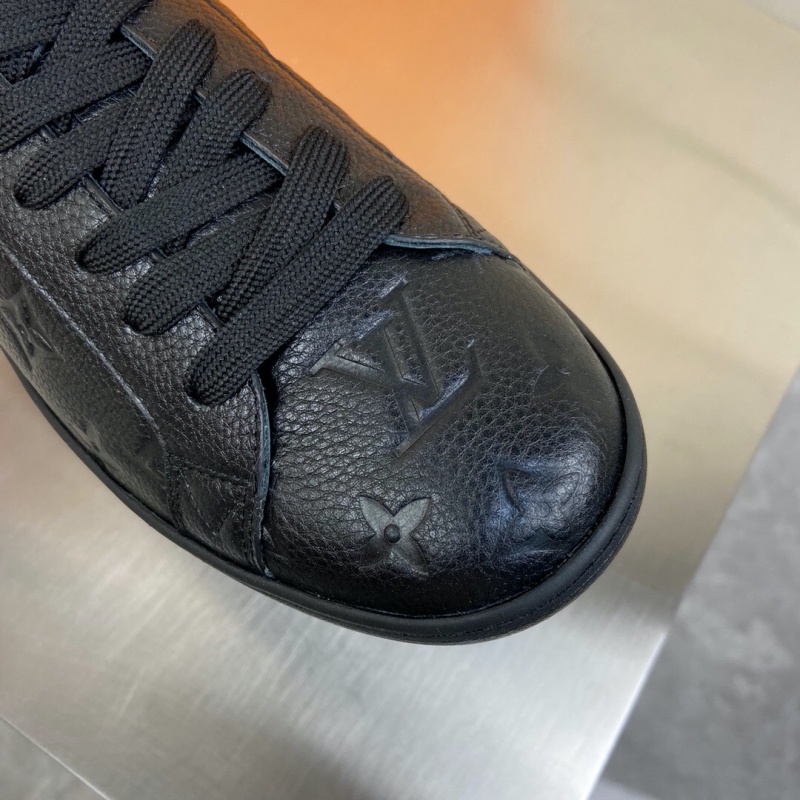 1A7S78 LV LUXEMBOURG 運動鞋 虹彩織物男鞋 LV板鞋 黑色