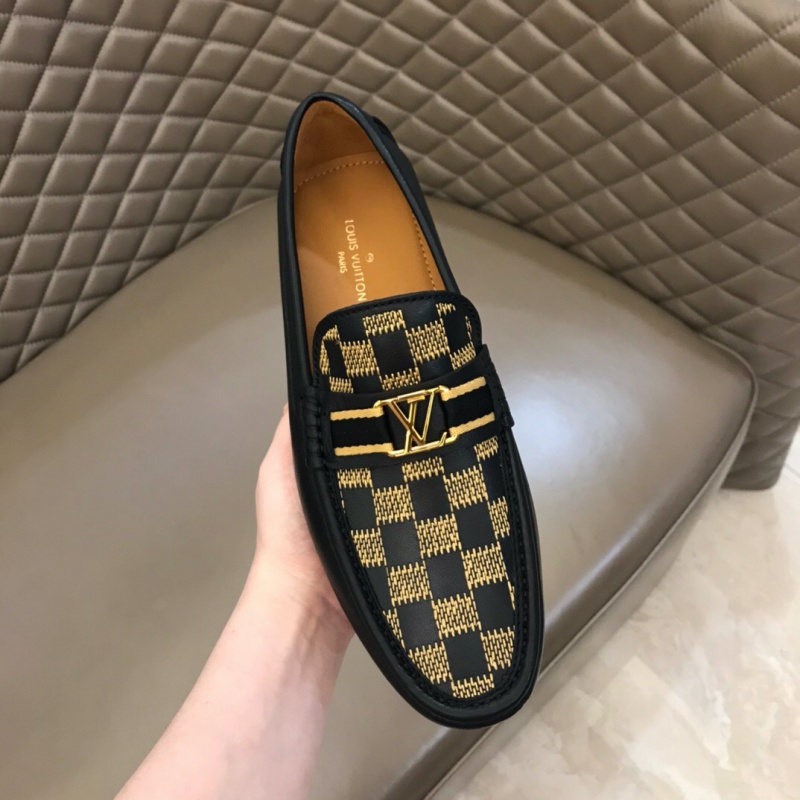 1A4OLA LV MAJOR 樂福鞋 LV豆豆鞋 LV男皮鞋 LV開車鞋 黑色