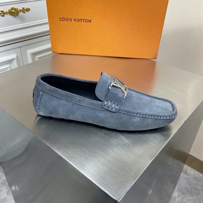 1A3QS5 LV Major 便鞋 LV絨面小牛皮男鞋 豆豆鞋 灰色