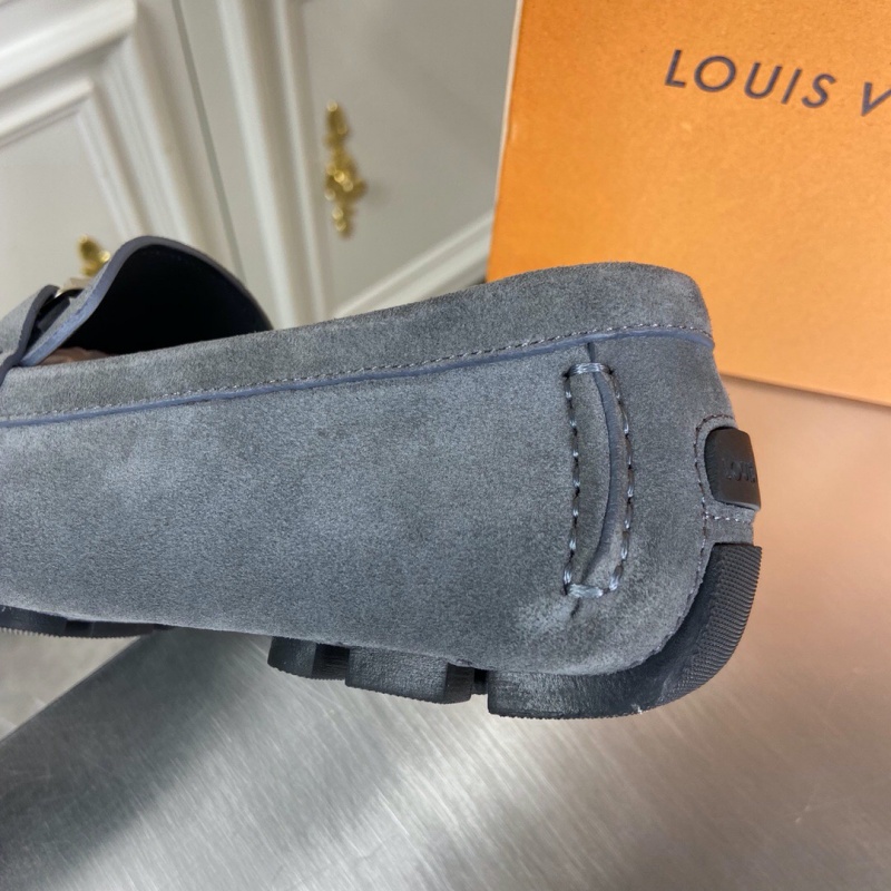 1A3QS5 LV Major 便鞋 LV絨面小牛皮男鞋 豆豆鞋 灰色