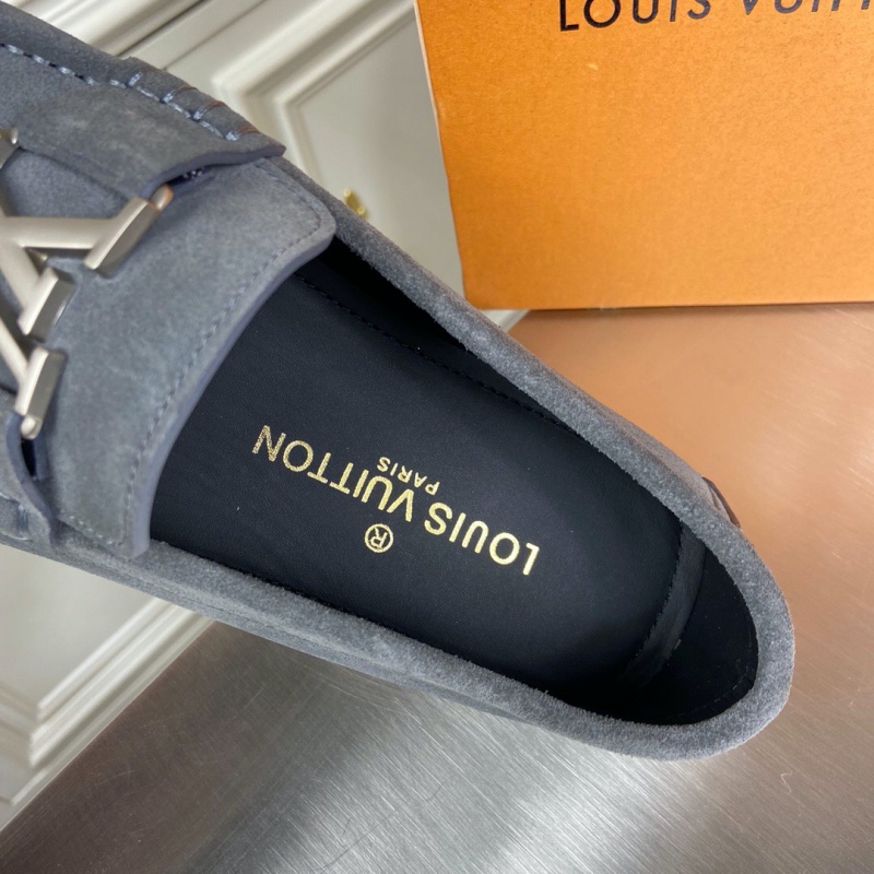 1A3QS5 LV Major 便鞋 LV絨面小牛皮男鞋 豆豆鞋 灰色